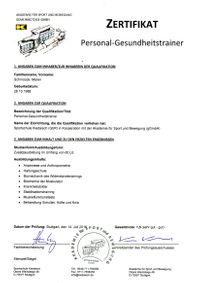 Personal Gesundheitstrainer 1,5-1